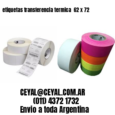 etiquetas transferencia termica  62 x 72