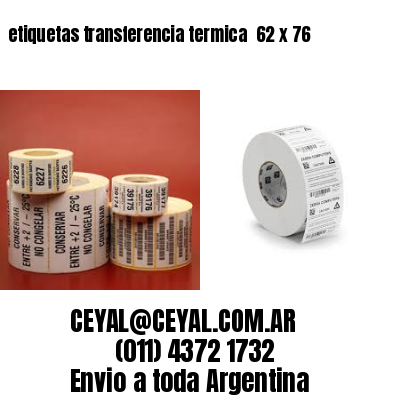 etiquetas transferencia termica  62 x 76