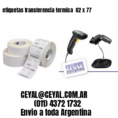 etiquetas transferencia termica  62 x 77