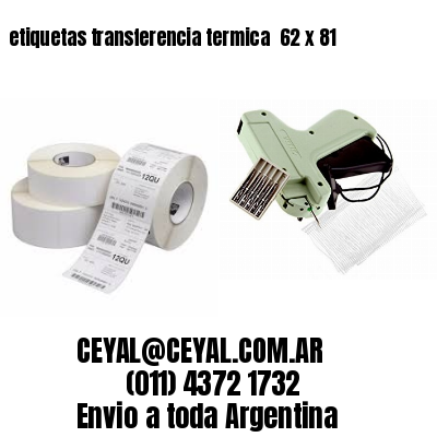 etiquetas transferencia termica  62 x 81