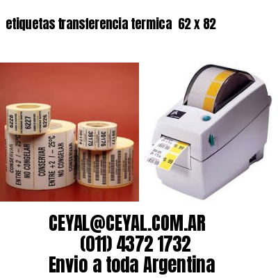etiquetas transferencia termica  62 x 82