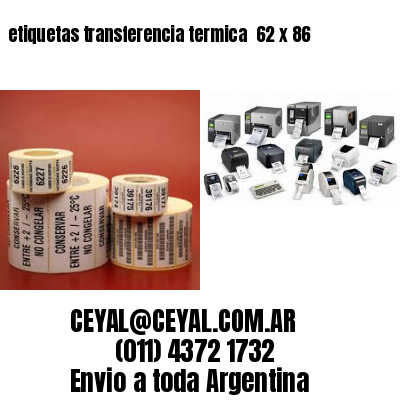 etiquetas transferencia termica  62 x 86