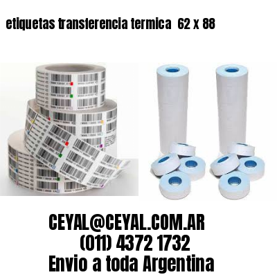 etiquetas transferencia termica  62 x 88
