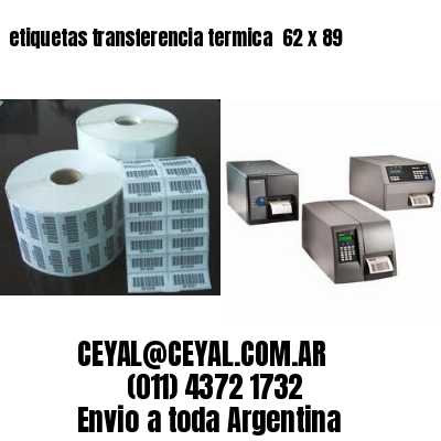 etiquetas transferencia termica  62 x 89