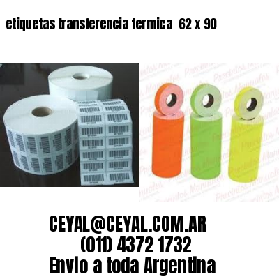 etiquetas transferencia termica  62 x 90