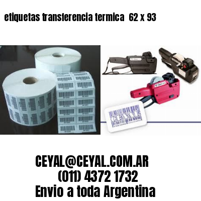 etiquetas transferencia termica  62 x 93