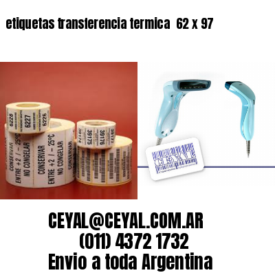 etiquetas transferencia termica  62 x 97