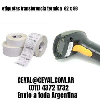 etiquetas transferencia termica  62 x 98