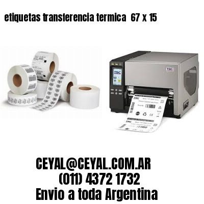 etiquetas transferencia termica  67 x 15