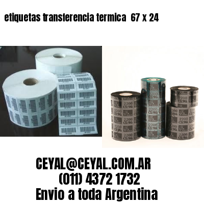 etiquetas transferencia termica  67 x 24