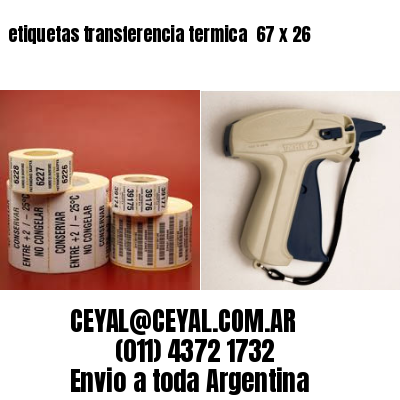 etiquetas transferencia termica  67 x 26