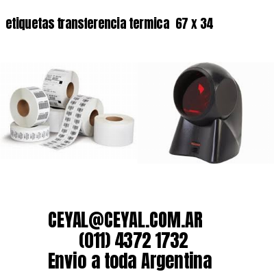 etiquetas transferencia termica  67 x 34