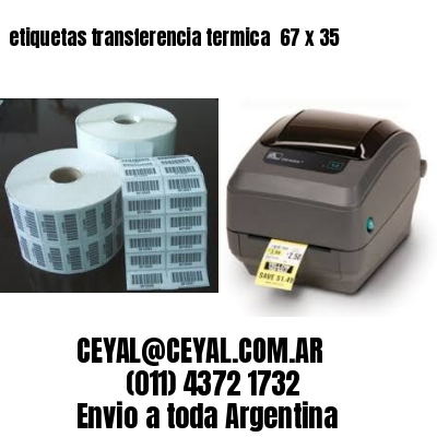 etiquetas transferencia termica  67 x 35