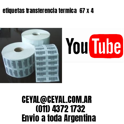 etiquetas transferencia termica  67 x 4
