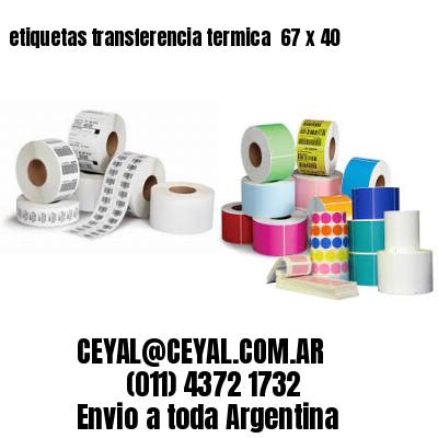 etiquetas transferencia termica  67 x 40