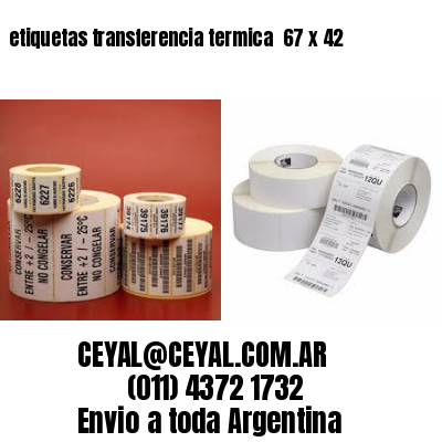 etiquetas transferencia termica  67 x 42