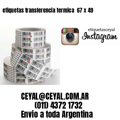 etiquetas transferencia termica  67 x 49