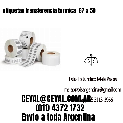 etiquetas transferencia termica  67 x 50