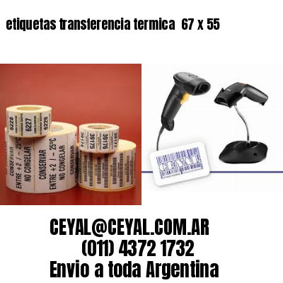 etiquetas transferencia termica  67 x 55