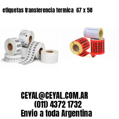 etiquetas transferencia termica  67 x 58