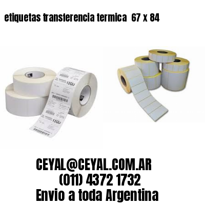 etiquetas transferencia termica  67 x 84