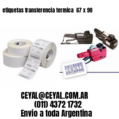 etiquetas transferencia termica  67 x 90
