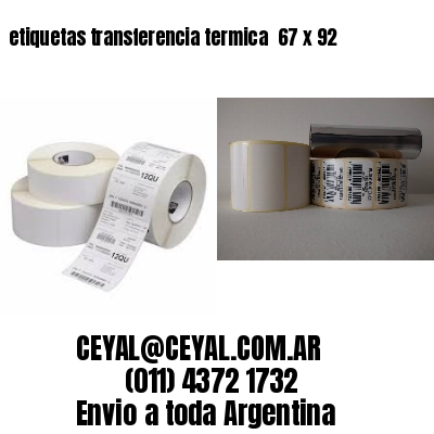etiquetas transferencia termica  67 x 92