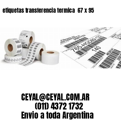 etiquetas transferencia termica  67 x 95
