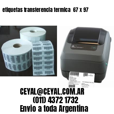 etiquetas transferencia termica  67 x 97