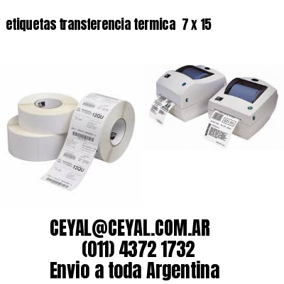 etiquetas transferencia termica  7 x 15