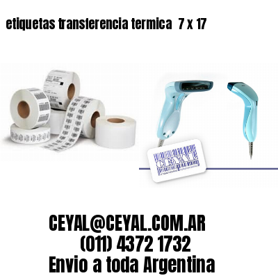 etiquetas transferencia termica  7 x 17