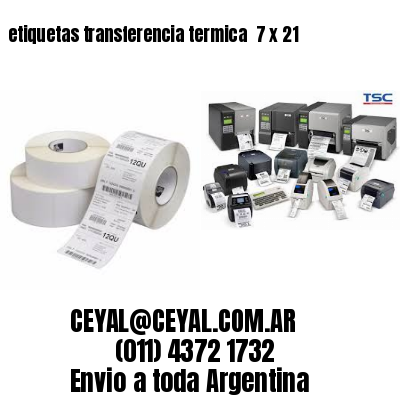 etiquetas transferencia termica  7 x 21