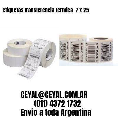 etiquetas transferencia termica  7 x 25