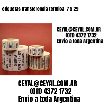 etiquetas transferencia termica  7 x 29