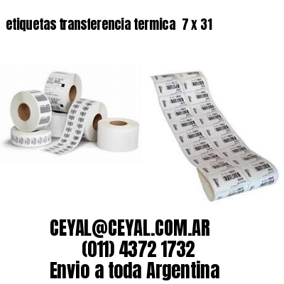 etiquetas transferencia termica  7 x 31