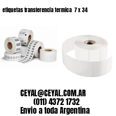 etiquetas transferencia termica  7 x 34