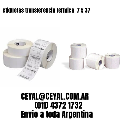 etiquetas transferencia termica  7 x 37