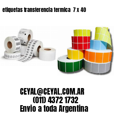 etiquetas transferencia termica  7 x 40