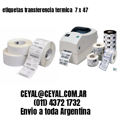 etiquetas transferencia termica  7 x 47