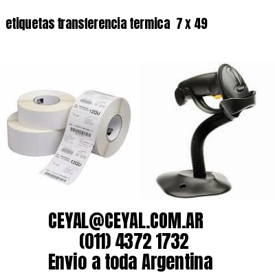 etiquetas transferencia termica  7 x 49