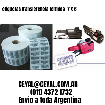 etiquetas transferencia termica  7 x 6