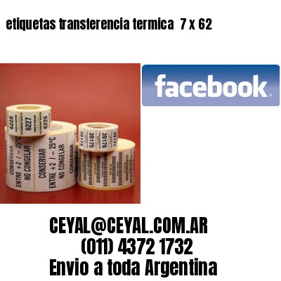 etiquetas transferencia termica  7 x 62