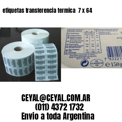 etiquetas transferencia termica  7 x 64