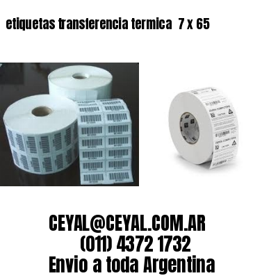 etiquetas transferencia termica  7 x 65