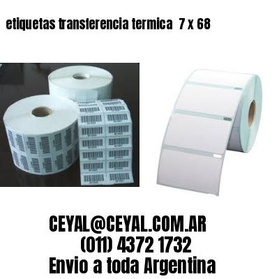 etiquetas transferencia termica  7 x 68