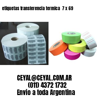 etiquetas transferencia termica  7 x 69