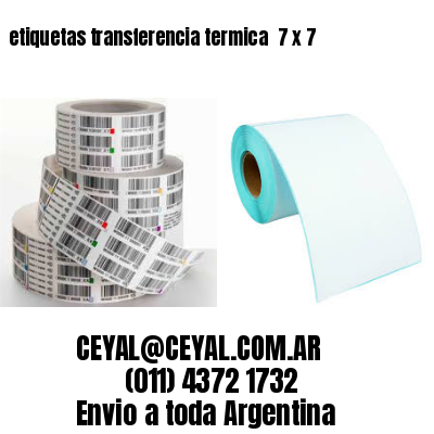 etiquetas transferencia termica  7 x 7