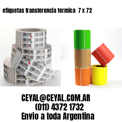 etiquetas transferencia termica  7 x 72