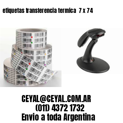 etiquetas transferencia termica  7 x 74