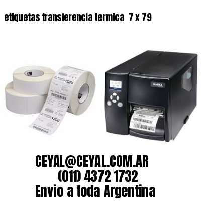 etiquetas transferencia termica  7 x 79